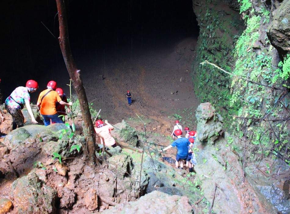 Adventures to Pindul Cave & Jomblang Cave Tour with Timang Island Gondola Ride