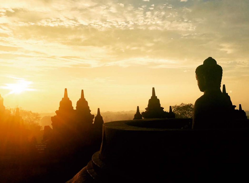 Amazing Borobudur Sunset