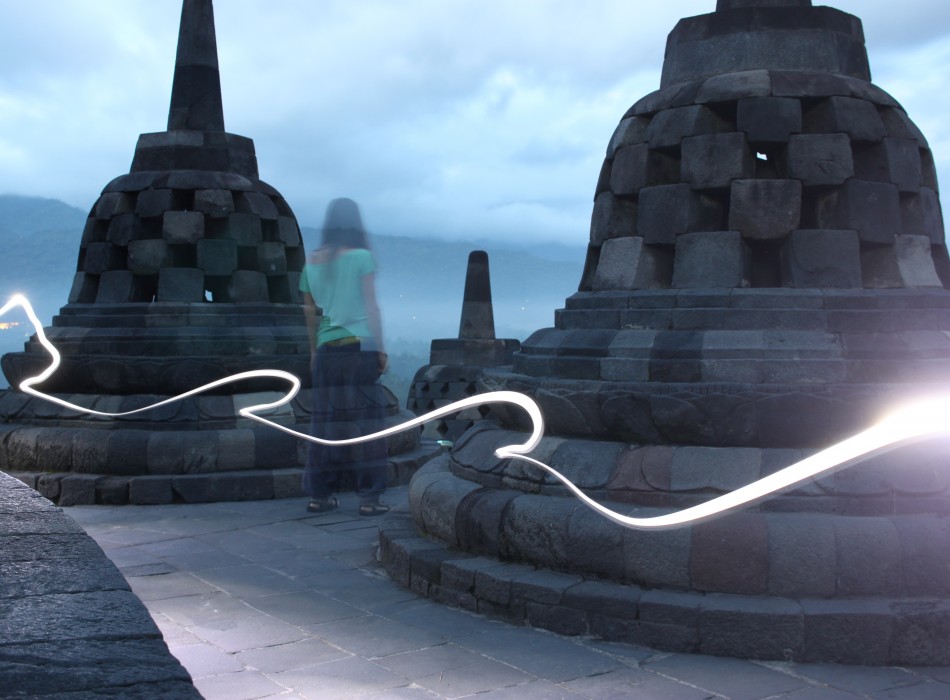Sunset at Borobudur